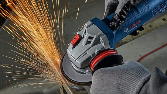 BOSCH ボッシュ GWS10-450P 4-1/2 In. Ergonomic Angle Grinder with Paddle Switch_4