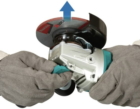 Makita マキタ XAG25Z 18V LXT Brushless Lithium-Ion 4-1/2 in. / 5 in. Cordless X-LOCK Angle Grinder with AFT (Tool Only)_3