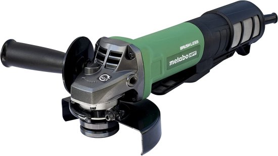Metabo HPT Angle Grinder | 5-Inch | Paddle Switch | 12-Amp | AC Brushless Motor | Electric Brake | Kickback Reduction | G13BYEQ , Green