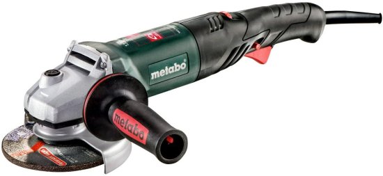 Metabo - WEV 1500-125 RT  - 5" Variable Speed Angle Grinder - 3, 500-11, 000 Rpm - 13.2A W/Lock-On, RAT Tail (601243420 1500-125 RT), Performanc