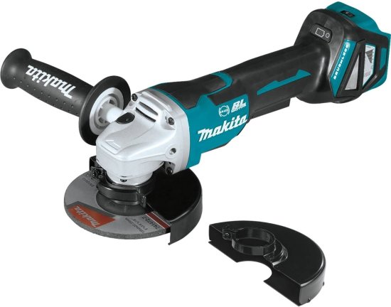 Makita マキタ XAG21ZU 18V LXT Lithium-Ion Brushless 4-1/2”/ 5" Paddle Switch Cut-Off/Angle Grinder, Electric Brake & Aws, Tool Only