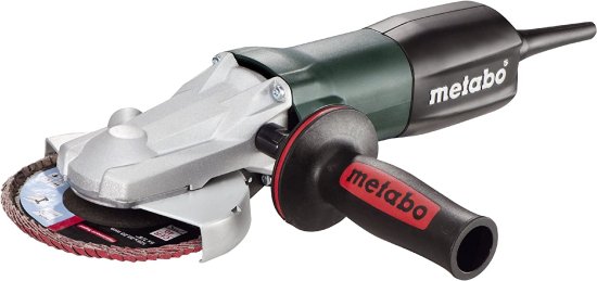Metabo - 4.5"/Flat Head Grinder - 8.0 Amp W/Lock-On, Electronics (613060420 9-125), Flat Head Grinders, Green/Black_1