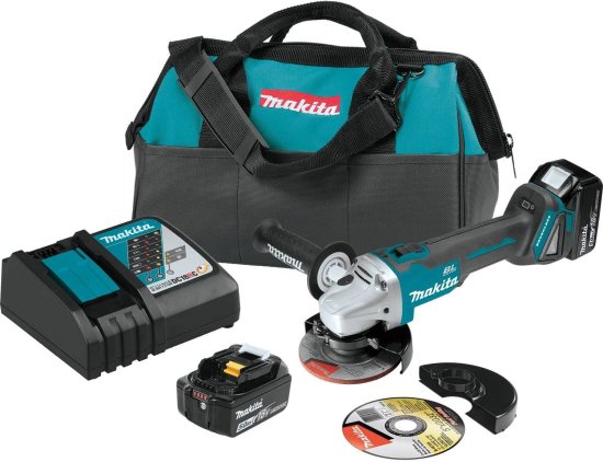 Makita マキタ XAG04T 18V LXT BL 4-1/2"/ 5" Cut-Off/Angle Grinder Kit