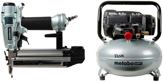Metabo HPT Brad Nailer with THE TANK Pancake Air Compressor その他花・ガーデン・エクステリア・DIY工具