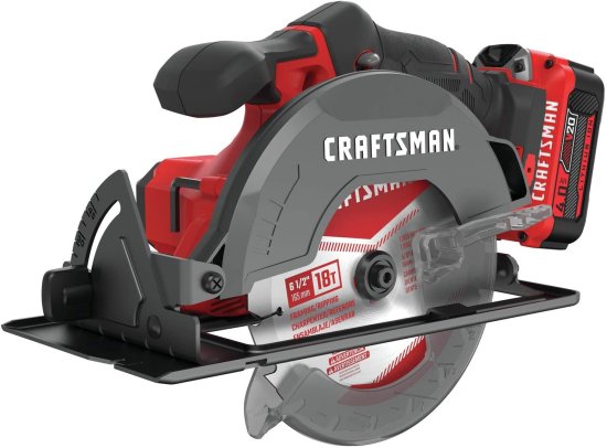 CRAFTSMAN V20* 6-1/2-Inch Cordless Circular Saw Kit (CMCS500M1)