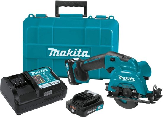 Makita マキタ SH02R1 12V max CXT? Lithium-Ion Cordless 3-3/8" Circular Saw Kit (2.0Ah)
