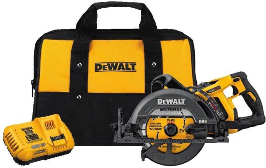 Dewalt デウォルト FLEXVOLT 60V MAX* Circular Saw for Framing Kit 7-1/4-Inch 6.0-Ah Battery (DCS577T1)