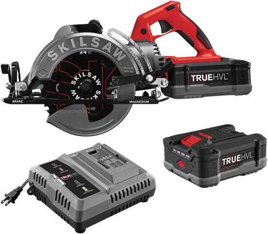SKIL 48V 7-1/4" TRUEHVL Cordless Worm Drive Skilsaw Circular Saw Kit with 2 TRUEHVL Batteries - SPTH77M-21