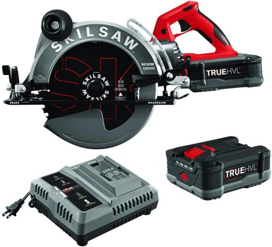 SKIL 10-1/4'' TRUEHVL Cordless Worm Drive Skilsaw Circular Saw Kit with 2 Batteries - SPTH70M-21