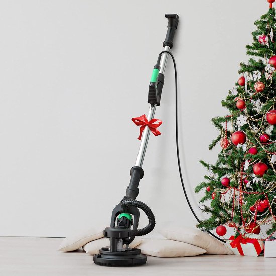 Drywall Sander, Ginour 750W Powerful Wall Sander, 7 Variable Speed 1000-1800RPM Electric Sander with LED Light, Extendable Handle, Portable Bag,_7