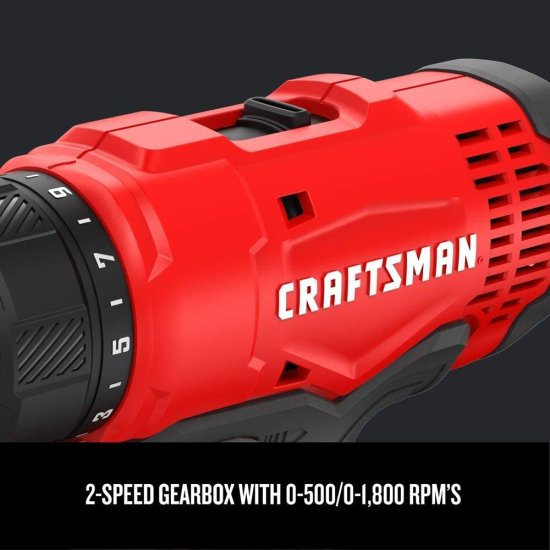 CRAFTSMAN V20* Cordless Drill/Driver Kit (CMCD701C2)_3