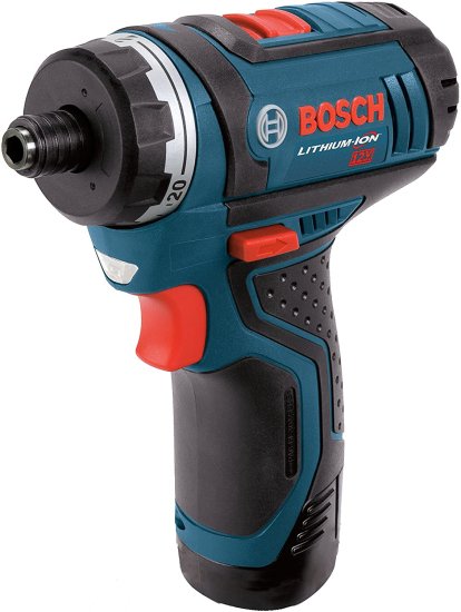 BOSCH ボッシュ PS21-2A 12V Max 2-Speed Pocket Driver Kit with 2 Batteries, Charger and Case & 40 Piece Impact Tough Drill Driver Custom Case Sys
