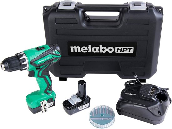 Metabo HPT Cordless Drill | 12V Peak | Includes 2-12V Lithium Ion Batteries | Carrying Case | 7 Piece Bit Set | Lifetime Tool Warranty (DS10DFL2の通販は 29,400円