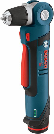 BOSCH ボッシュ PS11-102 12-Volt Lithium-Ion Max 3/8-Inch Right Angle Drill/Driver Kit with (1) High Capacity Battery and Charger , Blue