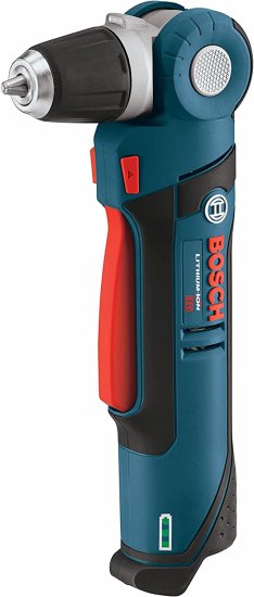 BOSCH ボッシュ PS11-102 12-Volt Lithium-Ion Max 3/8-Inch Right Angle Drill/Driver Kit with (1) High Capacity Battery and Charger , Blue
