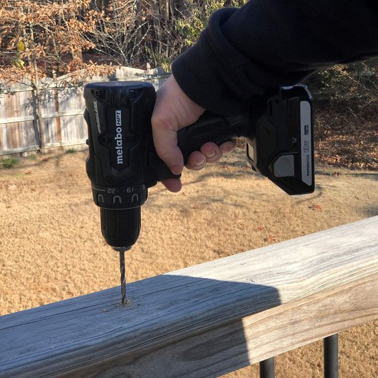 Metabo HPT DS18DBFL2QB 18V Cordless Driver Drill, 1.5 Ah Lithium Ion Battery, LED Light, Brushless, Lifetime Tool Warranty, Black Design_3