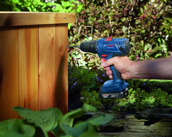 BOSCH ボッシュ 18V Compact 1/2" Drill/Driver Kit with (2) 1.5 Ah Slim Pack Batteries GSR18V-190B22_5