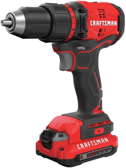 CRAFTSMAN V20* Cordless Drill/Driver Kit, Brushless (CMCD710C1) , Red , 1/2-in.の通販は 25,416円
