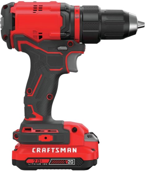 CRAFTSMAN V20* Cordless Drill/Driver Kit, Brushless (CMCD710C1) , Red , 1/2-in._8