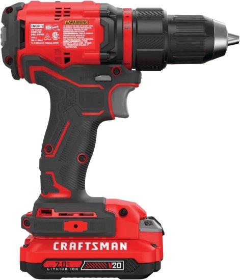 CRAFTSMAN V20* Cordless Drill/Driver Kit, Brushless (CMCD710C2)_3