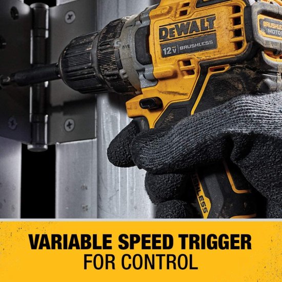 Dewalt デウォルト XTREME 12V MAX* Cordless Drill / Driver Kit, 3/8-Inch (DCD701F2)_4