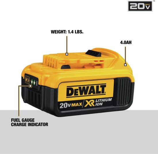 Dewalt デウォルト 20V MAX Drill/Driver, 3-Speed, Premium 4.0Ah Kit (DCD980M2)_5