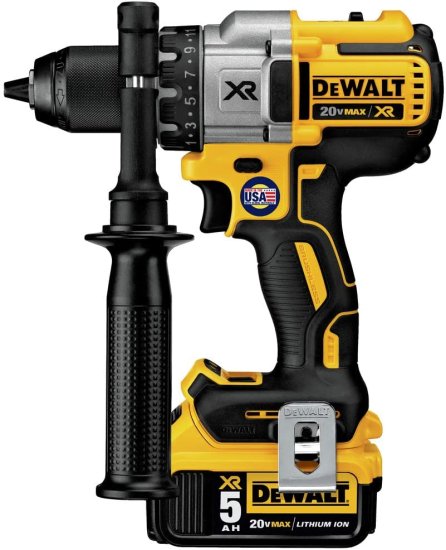 Dewalt デウォルト 20V MAX XR Brushless Drill/Driver 3-Speed, Premium 5.0Ah Kit, Cordless (DCD991P2)_3