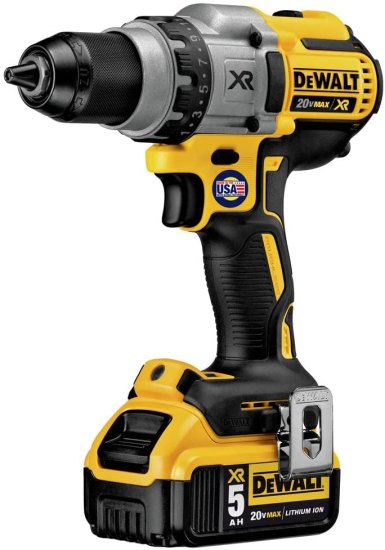 Dewalt デウォルト 20V MAX XR Brushless Drill/Driver 3-Speed, Premium 5.0Ah Kit, Cordless (DCD991P2)_4