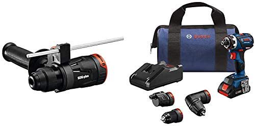 BOSCH ボッシュ GSR18V-535FCB15 18V EC Brushless Connected-Ready Flexiclick 5-In-1 Drill/Driver System and (1) GFA18-H SDS-plus Rotary Hammer Att