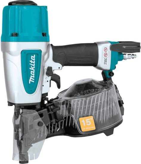 Makita マキタ AN613 Pneumatic 15° 2-1/2" Siding Coil Nailer