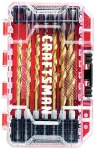 CRAFTSMAN V20 Cordless Hammer Drill Kit with Drill Bit Set/Screwdriver Set, 21-Piece, Titanium (CMCD711C2 &amp; CMAM3211)_5