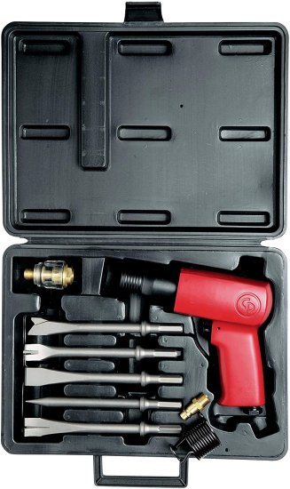Chicago Pneumatic CP7111Hk .401" Air Hammer Hex Shank Kit, Pistol Grip, Fast Cutting Action for Metal or Stone