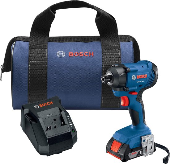 BOSCH ボッシュ GDR18V-1400B12 18V 1/4 In. Hex Impact Driver Kit with 2.0Ah Batteryの通販は