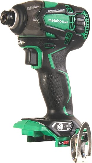 Metabo HPT 18V Cordless Impact Driver, Triple Hammer Technology, Powerful 1, 832 In/Lbs Torque, Variable Speed Trigger, IP56 Compliant, LED Ligh