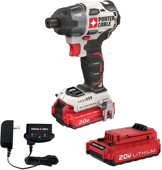 PORTER-CABLE 20V MAX* Impact Driver Kit (PCCK647LB)