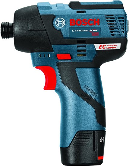 BOSCH ボッシュ 12-Volt Max EC Brushless Impact Driver Kit 2 battery kit PS42-02 12.70 Inch x 9.50 Inch x 4.10 Inch_1