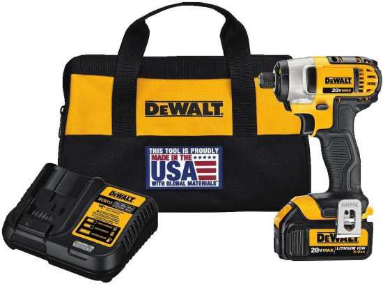 Dewalt デウォルト 20V MAX* Impact Driver Kit with 1 Battery, 1/4-Inch (DCF885L1)の通販は