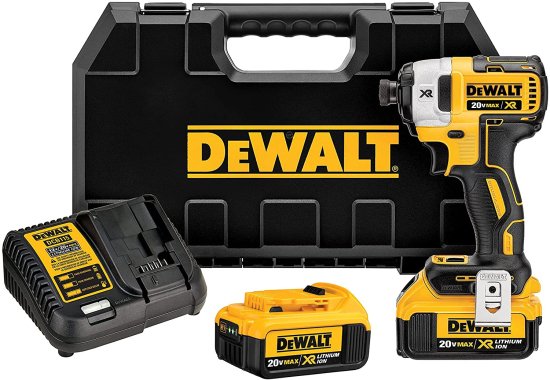 Dewalt デウォルト 20V MAX* XR Impact Driver Kit, Brushless, 3-Speed, 1/4-Inch, 4.0-Ah (DCF887M2)