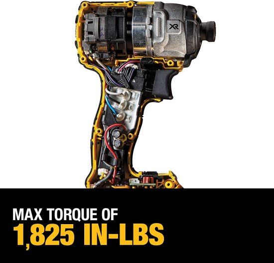 Dewalt デウォルト 20V MAX* XR Impact Driver Kit, Brushless, 3-Speed, 1/4-Inch, 4.0-Ah (DCF887M2)_4