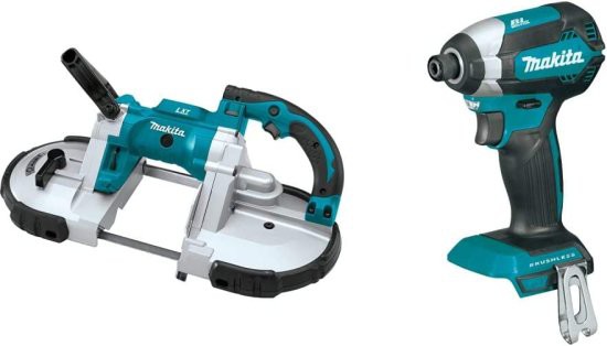 Makita マキタ XBP02Z 18V LXT Lithium-Ion Cordless Portable Band Saw Tool Only with XDT13Z 18V LXT Lithium-Ion Brushless Cordles