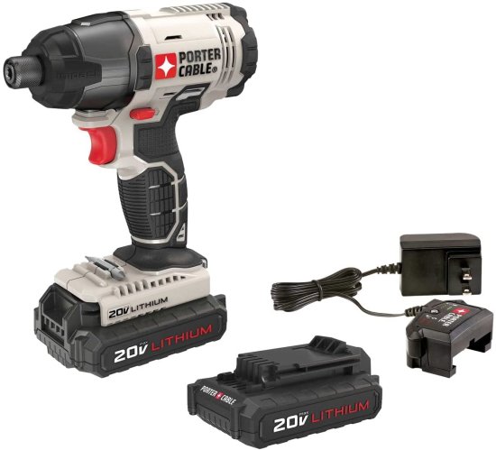 PORTER CABLE 20V MAX* 1/4 in. Cordless Impact Driver Kit, Hex Head, Compact (PCC641LB) 18,870円