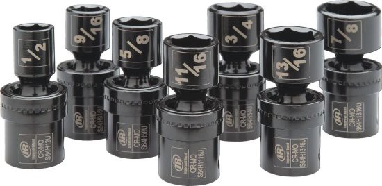 Ingersoll Rand SK4H7UN 1/2" Drive SAE Universal Impact Socket Set (7 Piece)の通販は