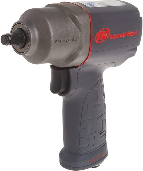 Ingersoll Rand 2115QTiMAX 3/8” Drive Air Impact Wrench, Quiet Tool, Lightweight 2.5 lb Design, Powerful Reverse Torque Output Up to 300 ft lbs,