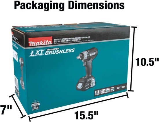 Makita マキタ XWT13RB 18V LXT Sub-Compact 1/2" Impact Wrench_7