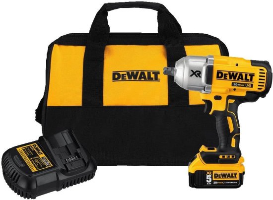 Dewalt デウォルト 20V MAX* XR Impact Wrench Kit, Brushless, High