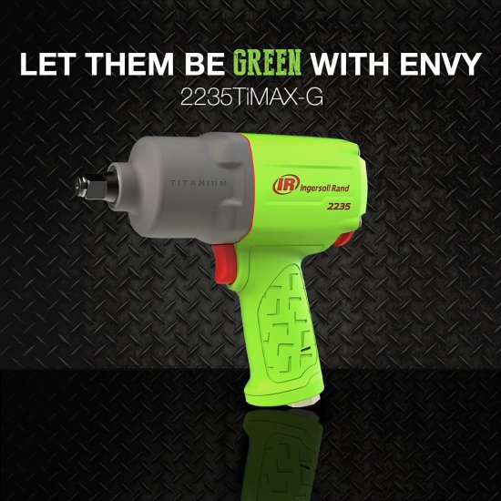 Ingersoll Rand 2235TiMAX-G 1/2” Drive Air Impact Wrench, Lightweight 4.6 lb Design, Powerful Torque Output Up to 1,350 ft/lbs, Titanium Hammer その他花・ガーデン・エクステリア・DIY工具