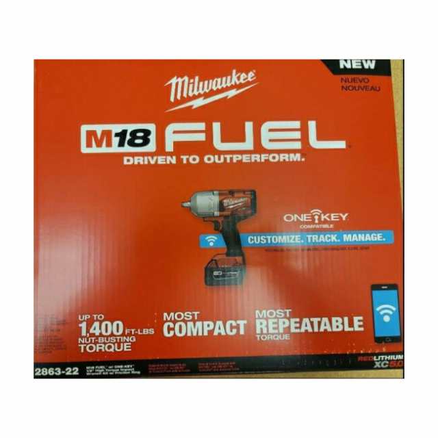 Milwaukee 2863-22 M18 18V Cordless Impact Wrench Kit