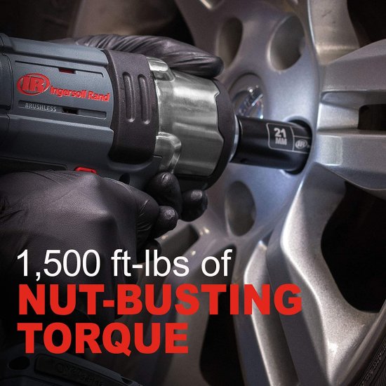 Ingersoll Rand W7152-K22 20V 1/2" Drive Cordless Impact Wrench 2 Battery Kit - High Torque, IQv Power Control w/4 Modes, Brushless Motor, LED Li_1