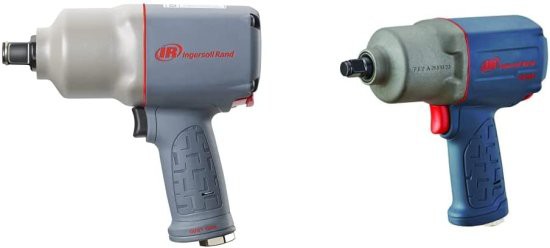 Ingersoll Rand 2145QiMax 3/4-Inch Composite , Quiet ImpactTool,Blue/ Silver,Standard Anvil & 2235TiMAX Drive Air Impact Wrench, 1/2 Inch