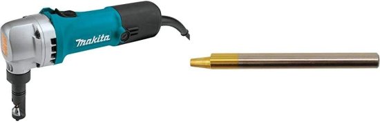 Makita マキタ JN1601 Sheet Metal Nibbler, 16 Ga, 5.0 A, 120V,Blue & A-83951 Punch for JN1601